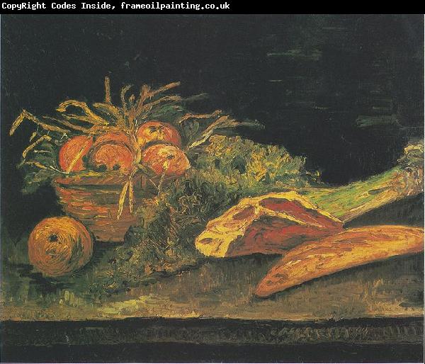 Vincent Van Gogh Still life with apple basket
